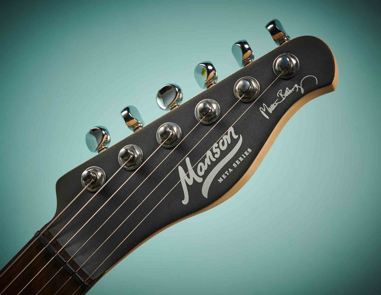 A set of locking tuners on the headstock keeps the tuning in order.