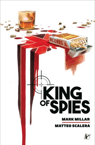 The cover for the library edition of King of Spies.