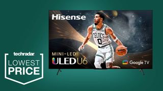 Hisense U6K black friday banner on green