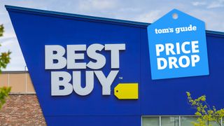 Best Buy storefront with a Tom's Guide deal tag
