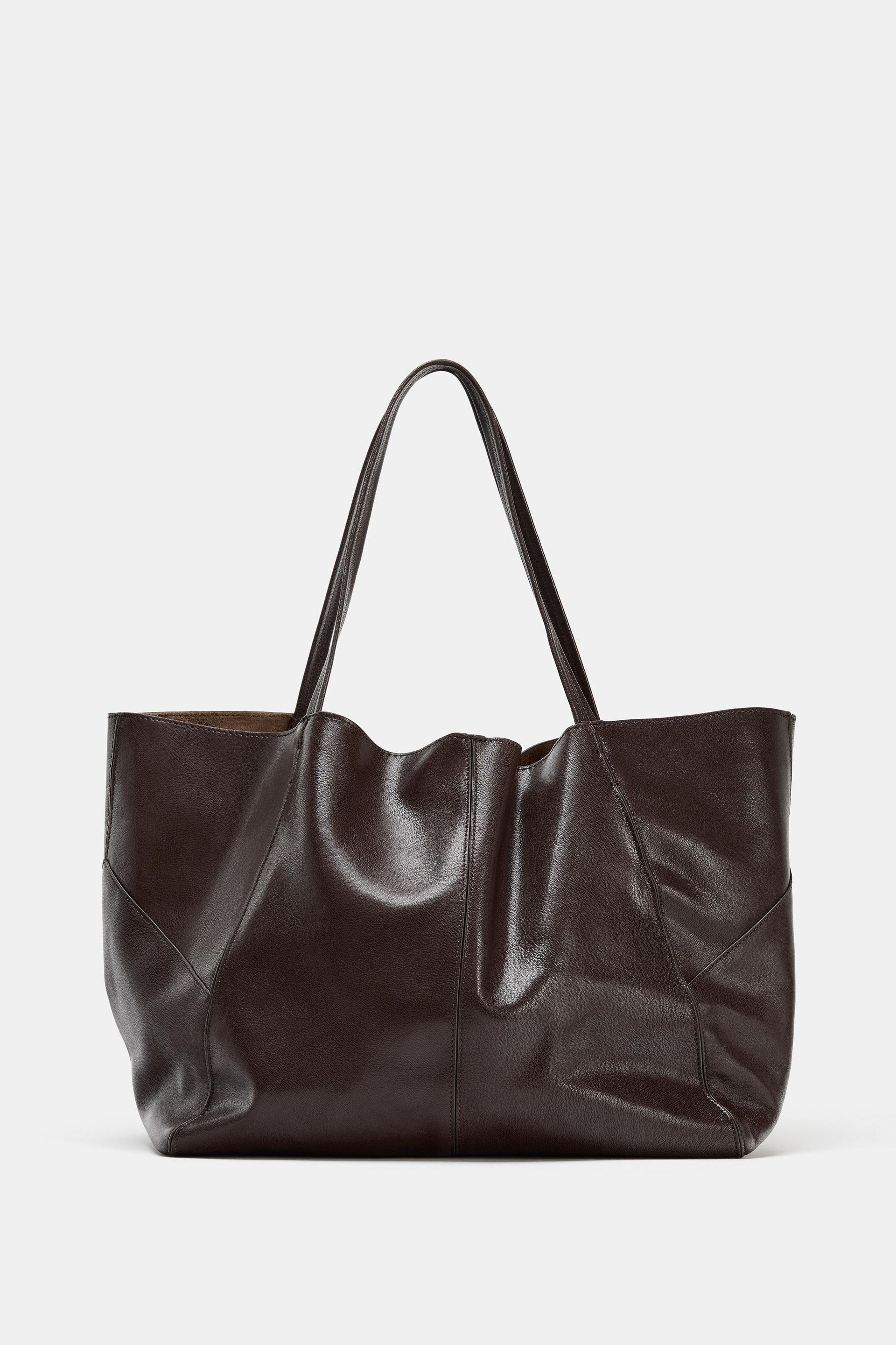 Leather Maxi Shopper Bag