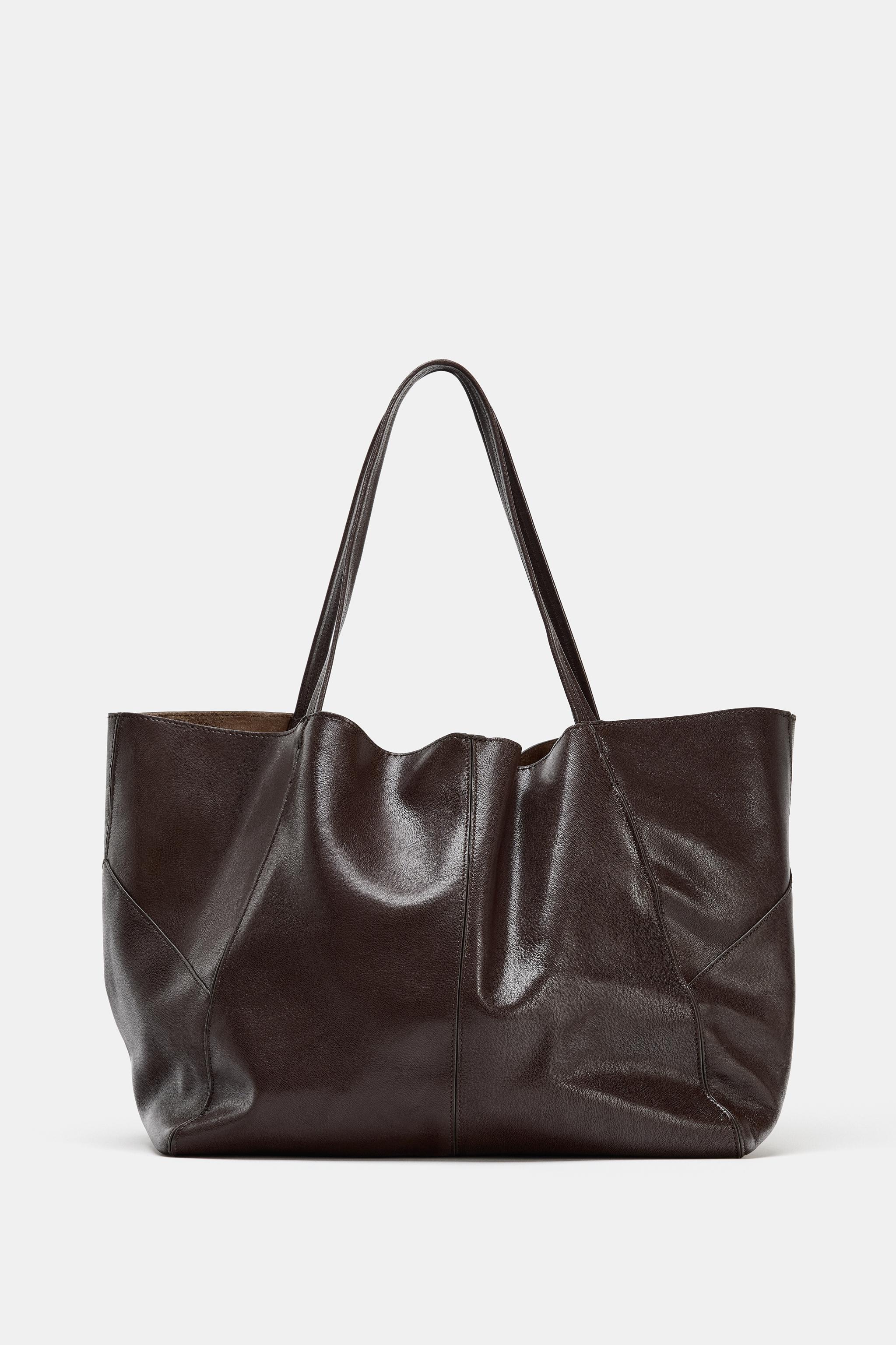 Leather Maxi Shopper Bag