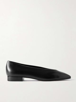 Rebecca Leather Point-Toe Flats