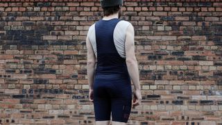 Rapha Cargo bib shorts pictured from behind