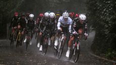 Riders in a very wet Tre Valli Varesine race