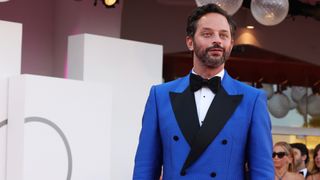 Nick Kroll on the Don't Worry Darling red carpet at Venice International Film Festival in September 2022