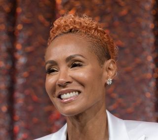 MIAMI BEACH, FL - JANUARY 22: Jada Pinkett Smith speaks on stage during NATPE Miami 2020 - Facebook with Gloria, Emily and Lili Estefan at Fontainebleau Hotel on January 22, 2020 in Miami Beach, Florida. (Photo by Jason Koerner/Getty Images)