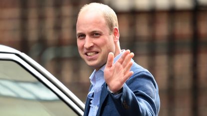 Prince William, Duke of Cambridge, leaves the Lindo Wing of St Mary's Hospital after Catherine, Duchess of Cambridge, gave birth to a baby boy on April 23, 2018 in London, England.