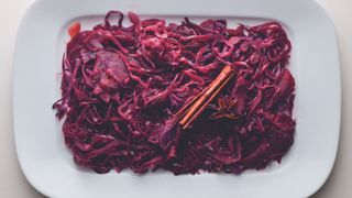 Braised Red Cabbage with Cranberry