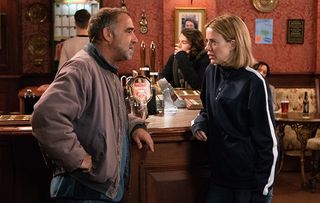Abi’s furious and back on the street loses her temper with a disbelieving Kevin.