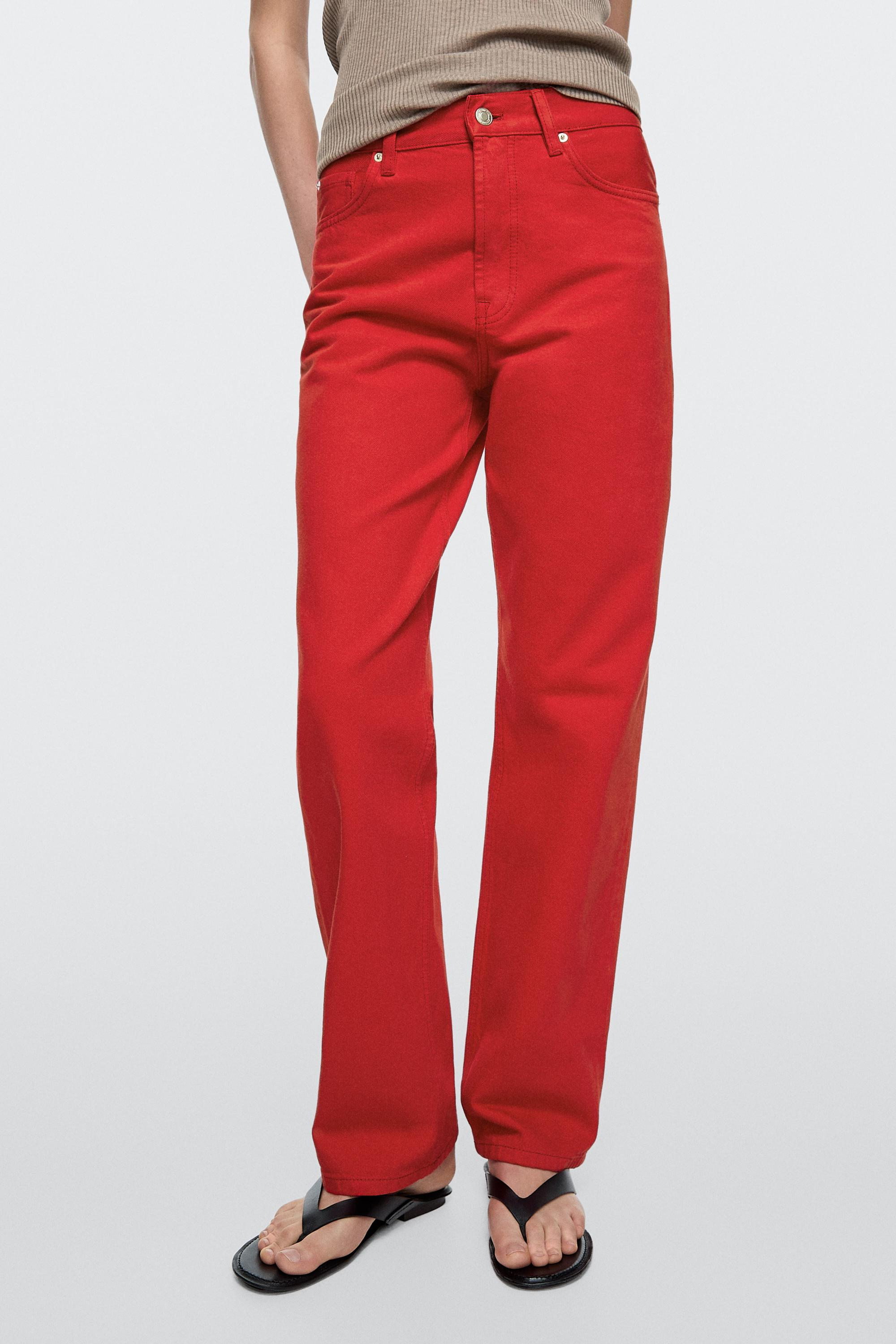 Massimo Dutti, Straight-Leg High-Waist Jeans