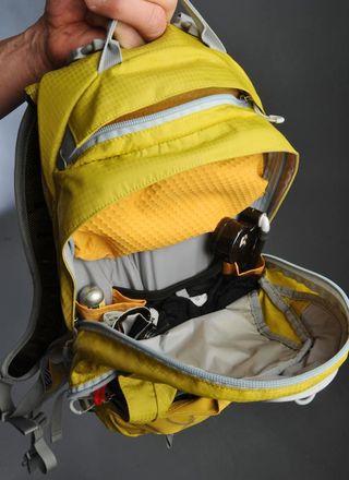 The main pocket includes sleeves for tools and parts while also easily swallowing jackets, warmers and other pieces of clothing