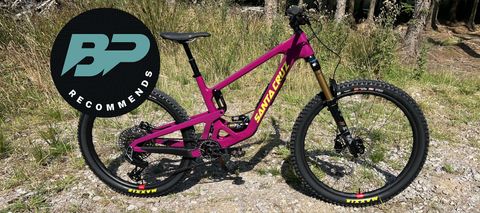 Santa Cruz Bronson 5 with a Bike Perfect recommends review badge