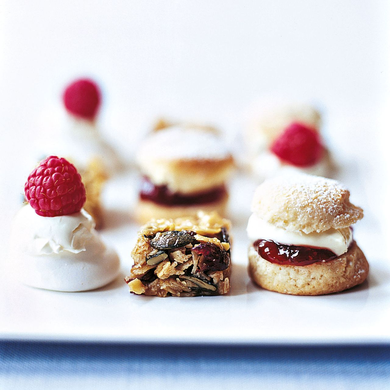 Mini Scones, Mini Fruity Flapjacks &amp; Mini Mascarpone Meringues recipes-new recipes-woman and home