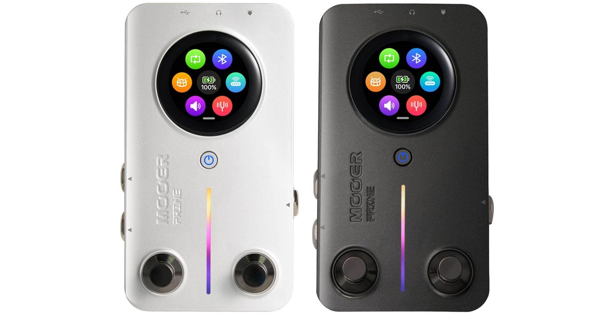 Mooer Audio Prime Minimax M2 Intelligent Pedal: A compact multi-effects unit for guitar that looks like an mp3 player but packs 194 effects into its feature-stacked design.