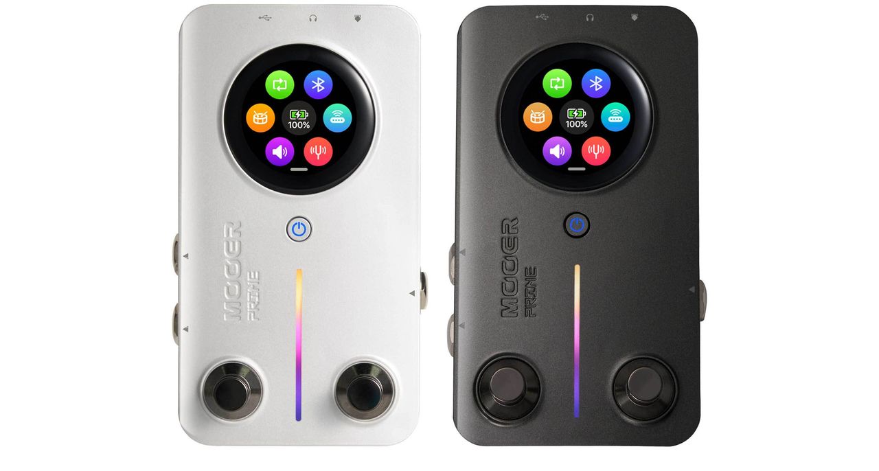 Mooer Audio Prime Minimax M2 Intelligent Pedal: A compact multi-effects unit for guitar that looks like an mp3 player but packs 194 effects into its feature-stacked design.