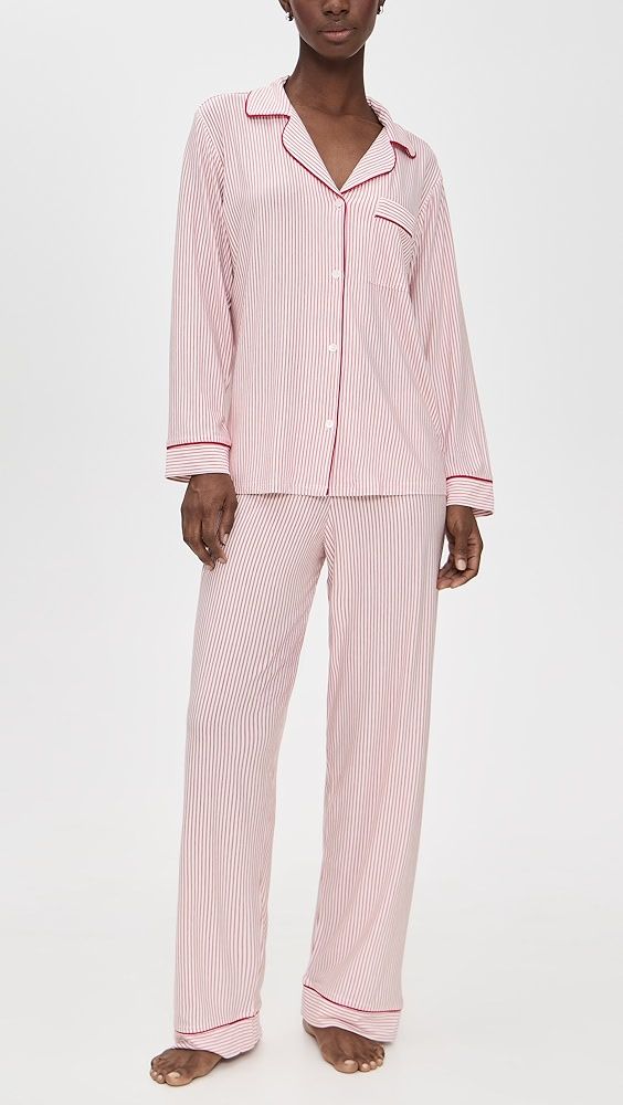 Eberjey Gisele Printed Long Pajama Set