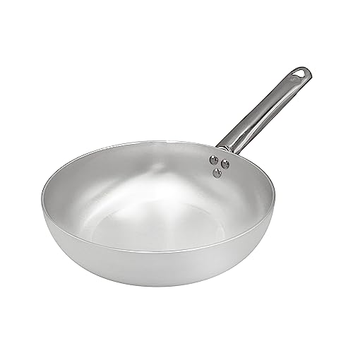 Pentole Agnelli Alma111b24 High Skipping Saucepan, Tubular Handle, Professional Aluminum, 24 Cm