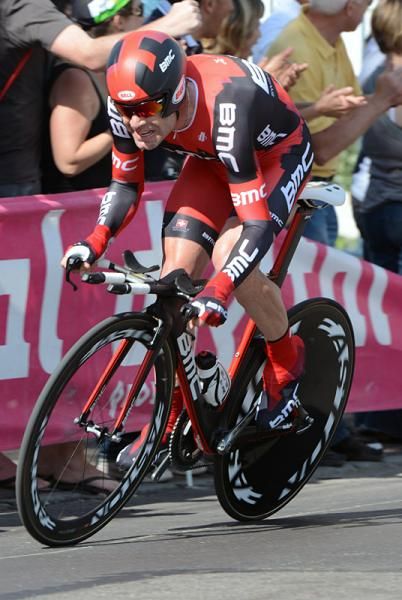 Cadel Evans (BMC) faces a near two-minute deficit to make up on Bradley Wiggins after the stage 9 time trial.