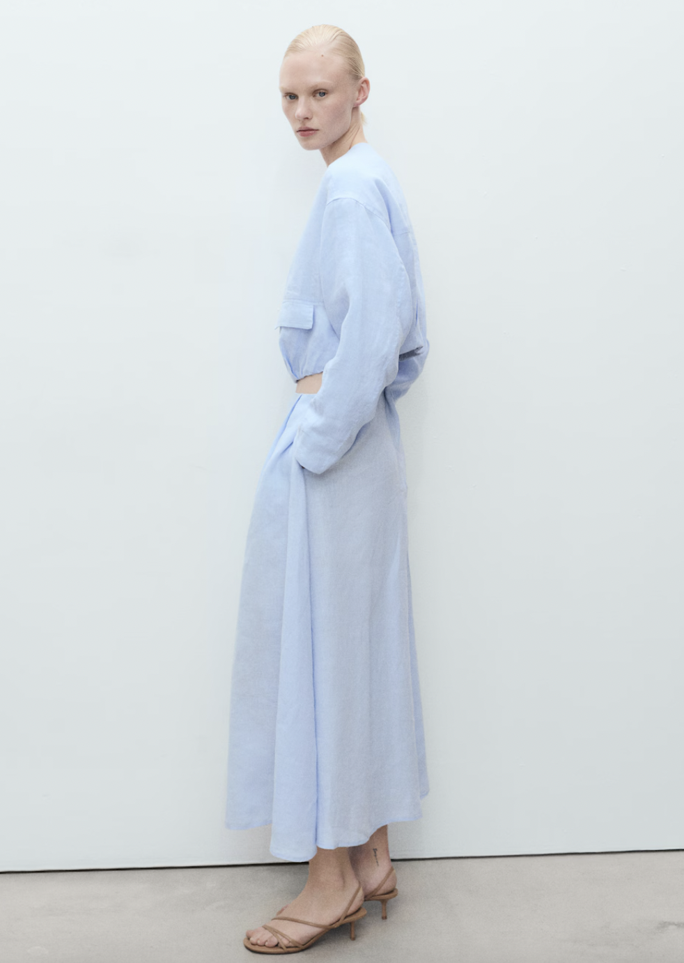 MANGO, Linent Skirt With Pleat Detail - Women | Mango United Kingdom