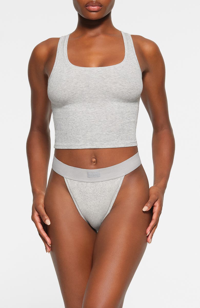 Stretch Cotton Rib Tank