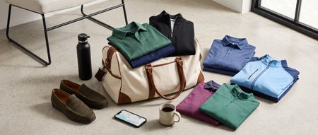 Golf layering on a bag