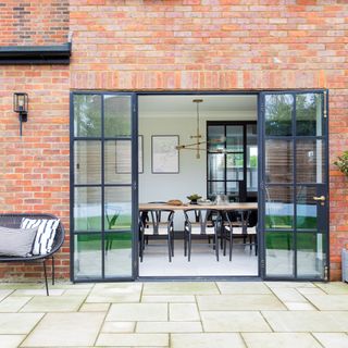 Brick extension with patio doors