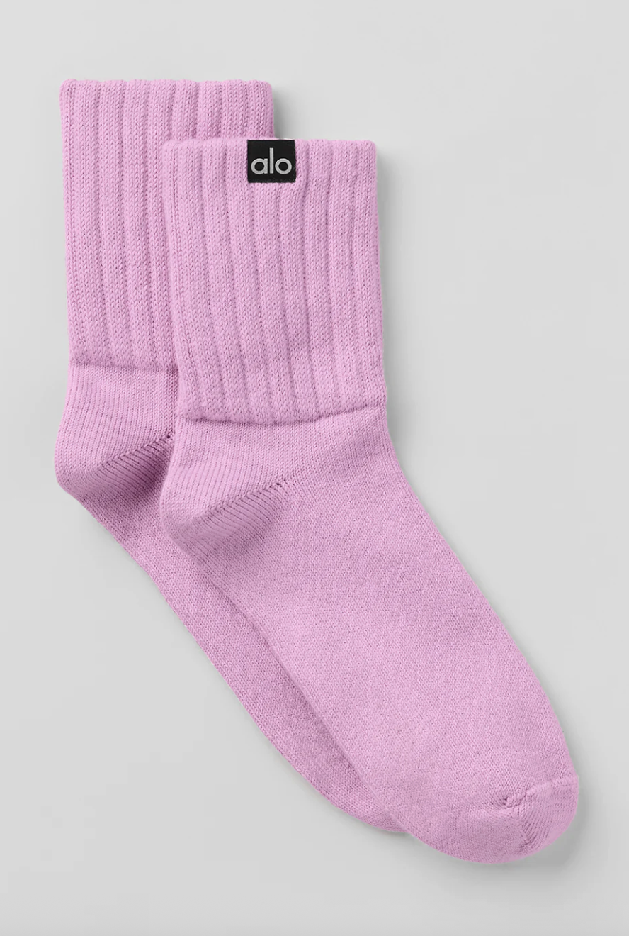 Alo, Unisex Half-Crew Scrunch Sock
