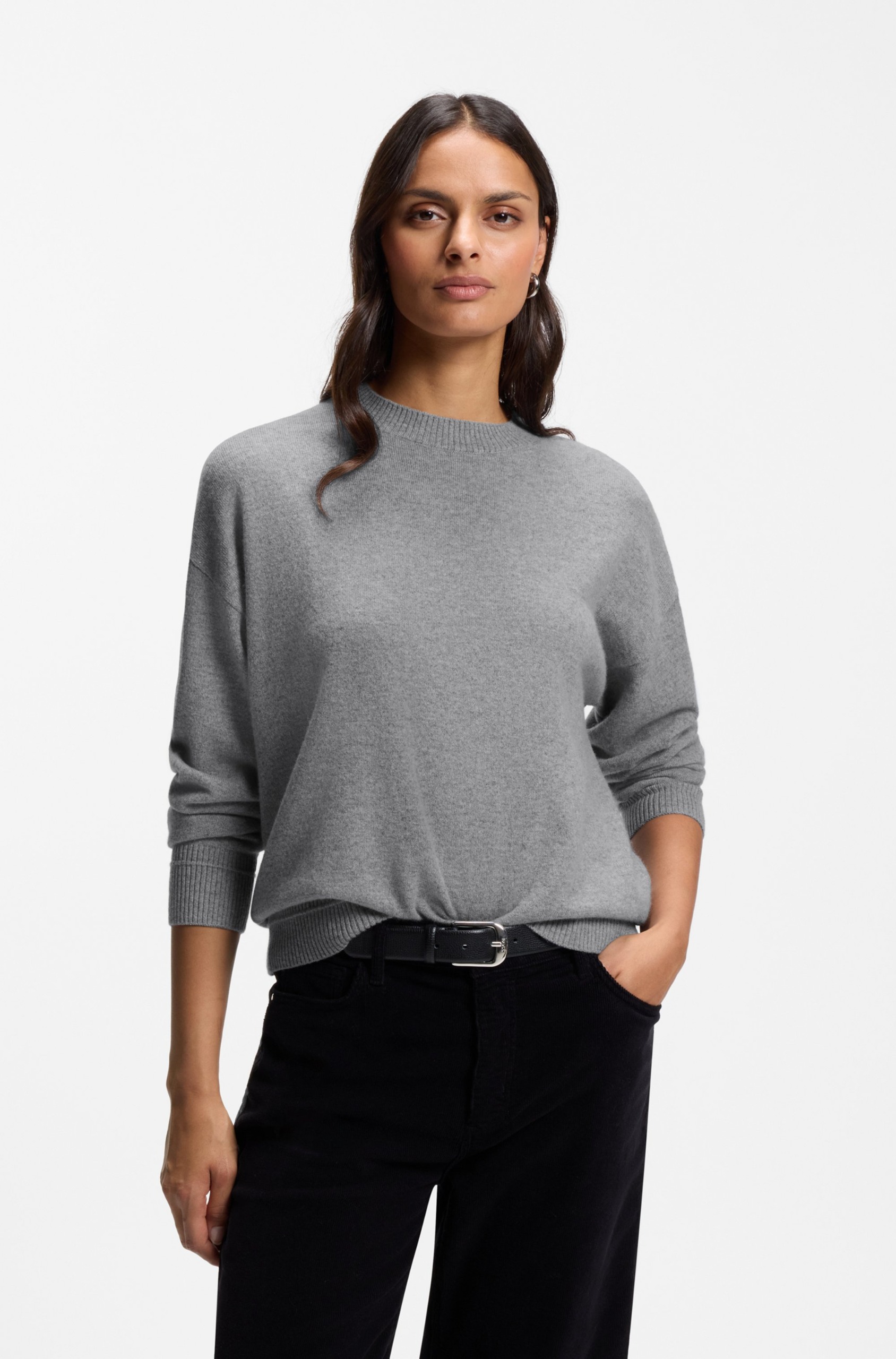 Crew-Neck Sweater in Pure Cashmere
