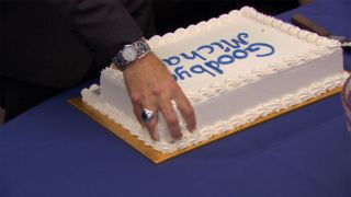 The Office DeAngelo grabs cake