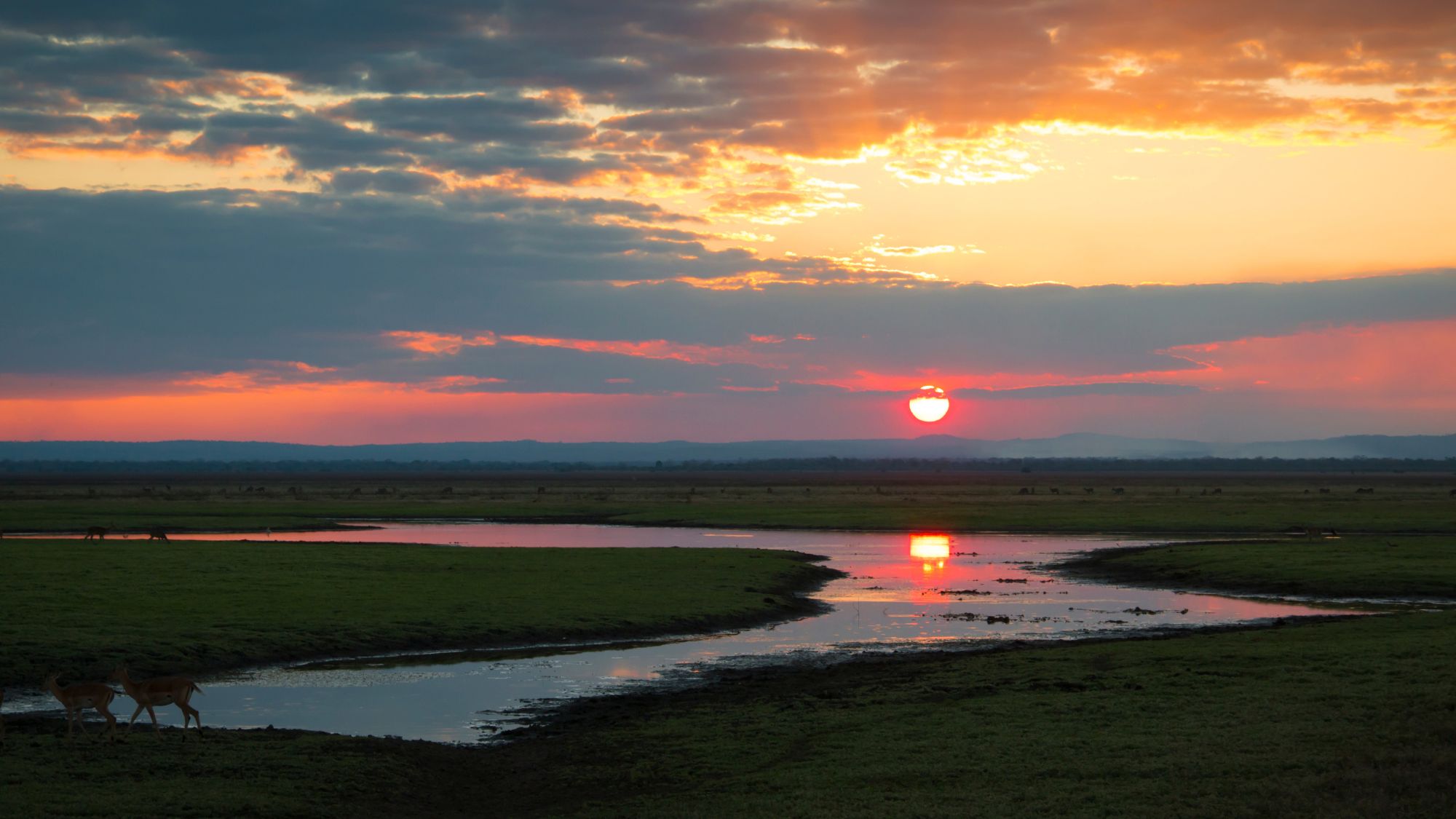 Sunset over Gorongosa National Park