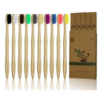 10-piece Colored Bamboo Toothbrushes$12.99