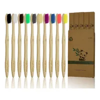 10-piece Colored Bamboo Toothbrushes$12.99