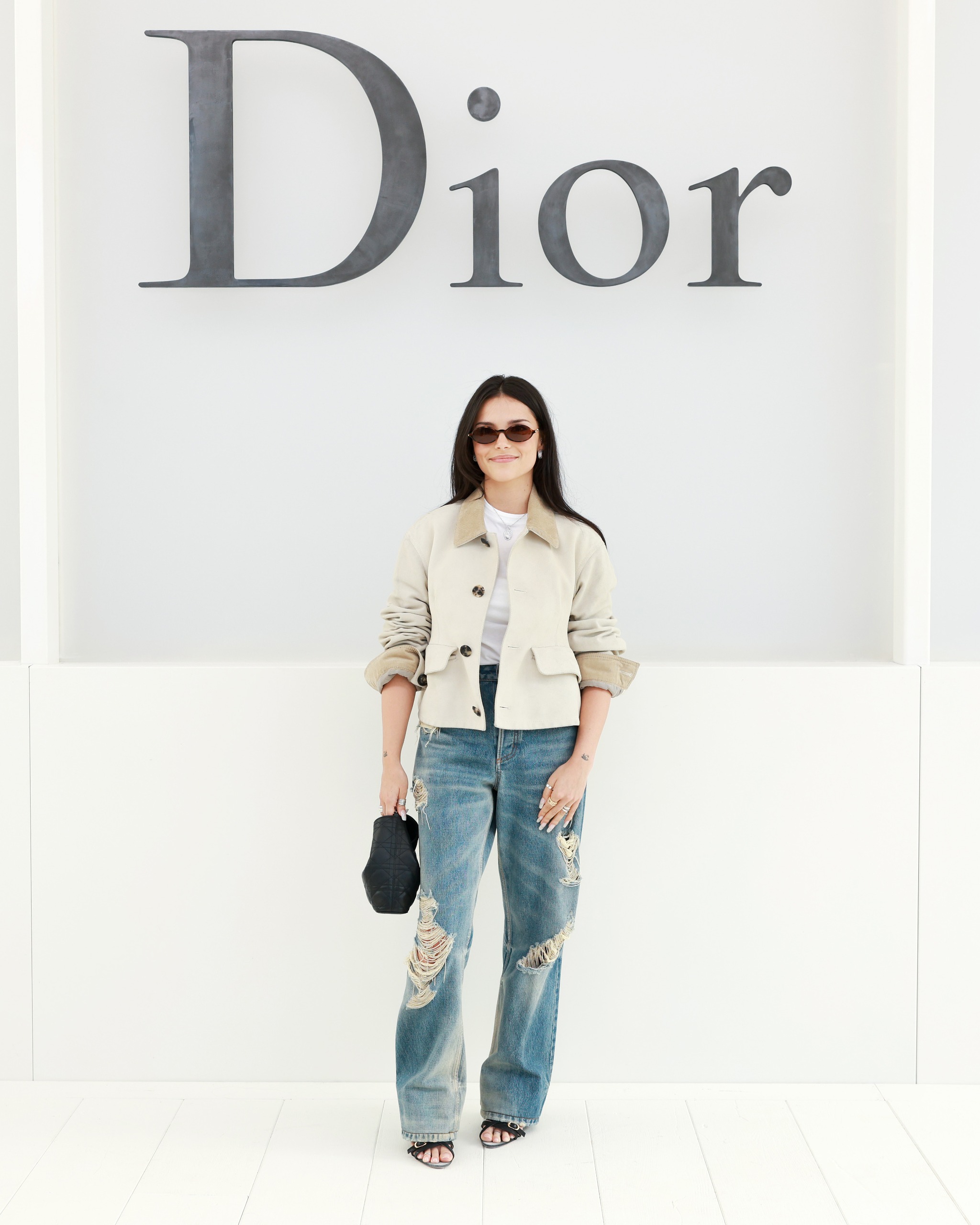 An image of Inde Navarrette at the Dior spring/summer 2027 show.
