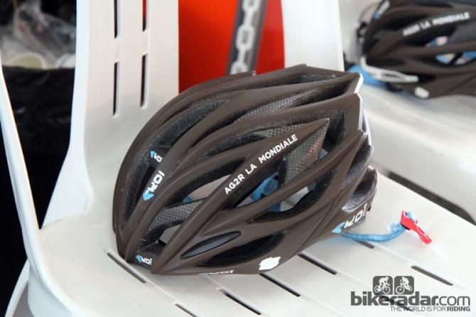 Ag2R-La Mondiale's sleek looking Ekoi Ekcel helmet.