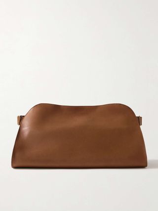 Margaux E/w Clutch de couro com fivela