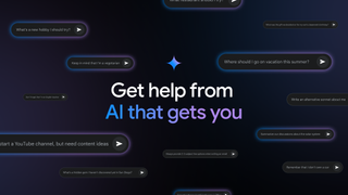 Google Gemini with Search history access. Image says "Get help from AI that gets you"