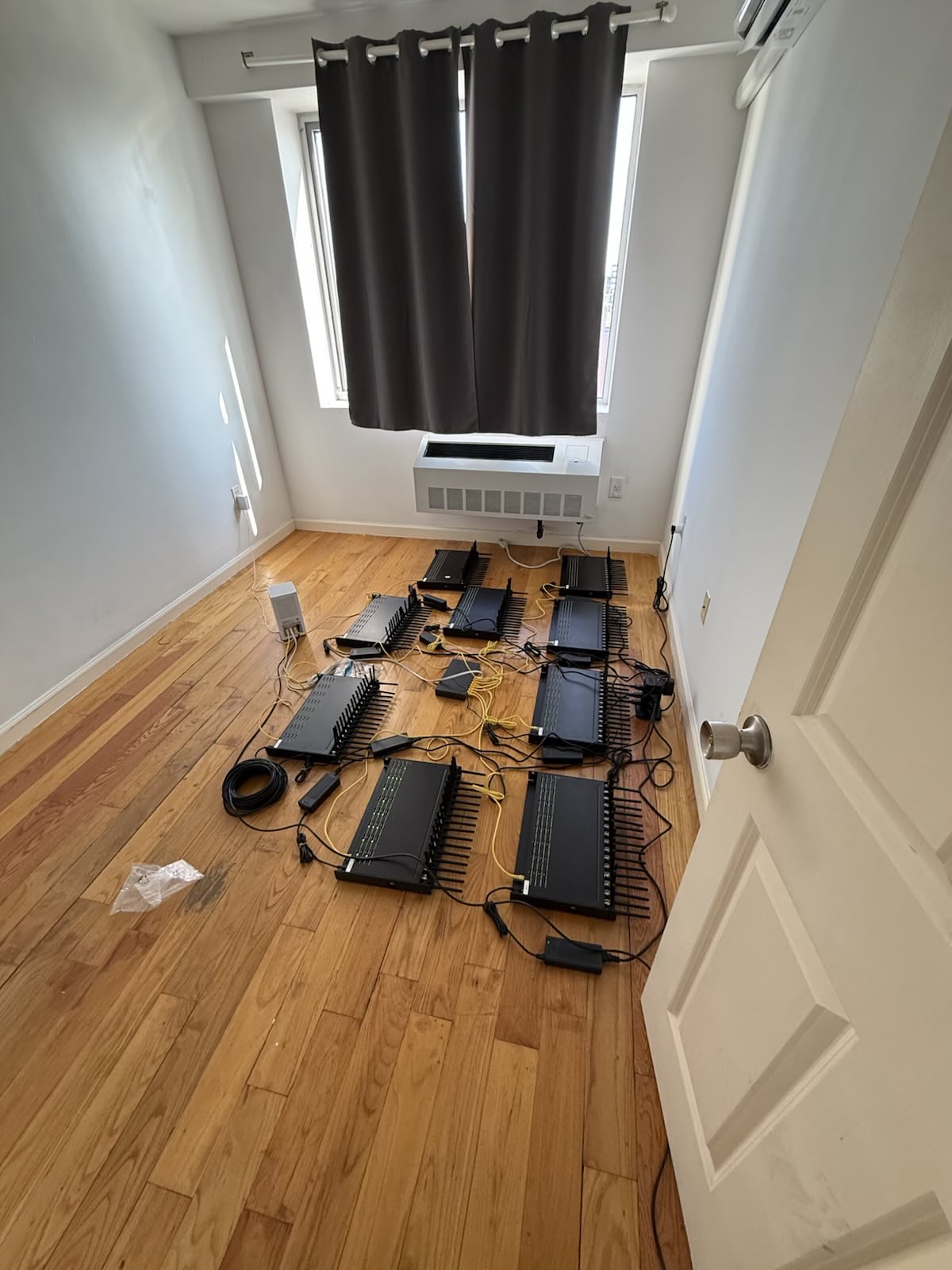 A photo provided by the US Secret Service showing the massive communication network that was disrupted in New York ahead of the UN General Assembly.