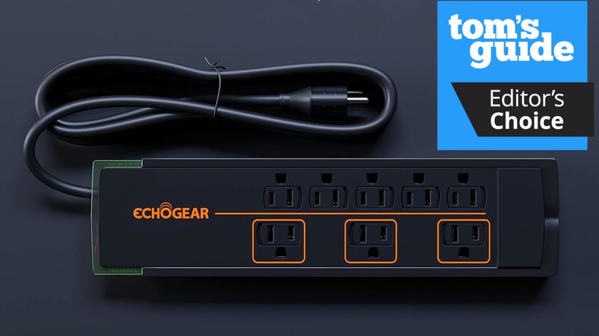 The ECHOGEAR ShockBlocker 8 with a Tom's Guide logo on it.