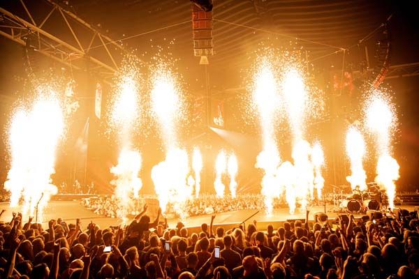Metallica onstage in Amsterdam