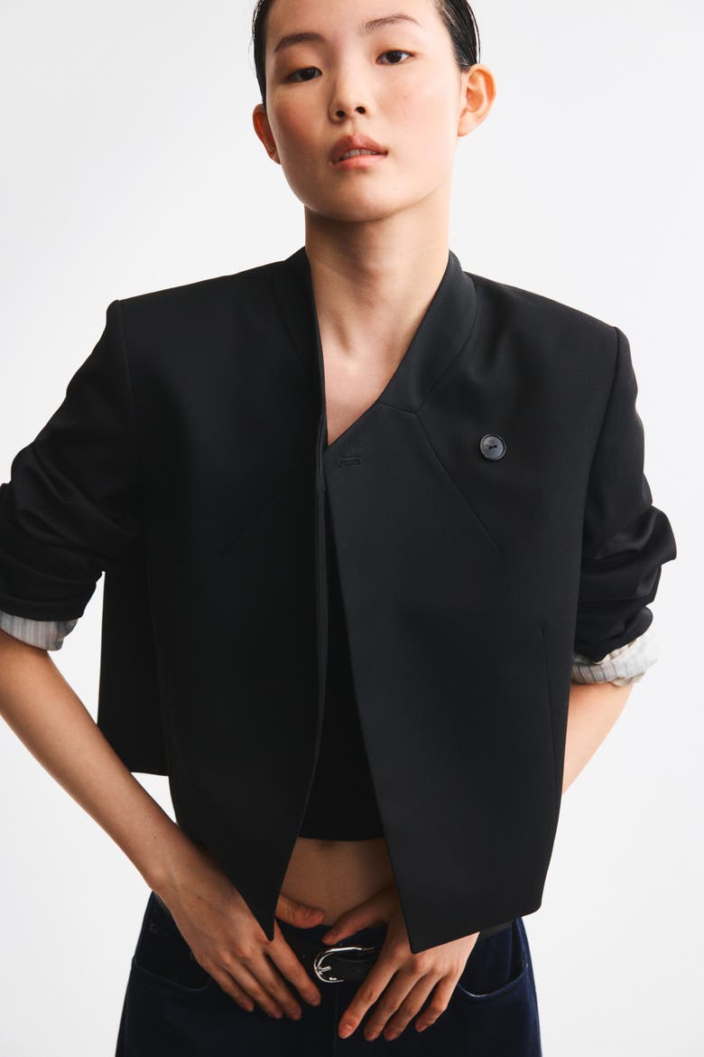 Oversized Single-Breasted Jacket