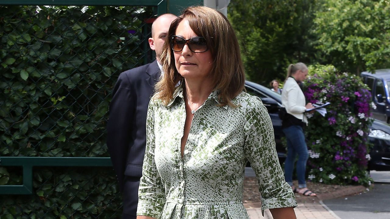 Carole Middleton&#039;s unique green snakeskin dress