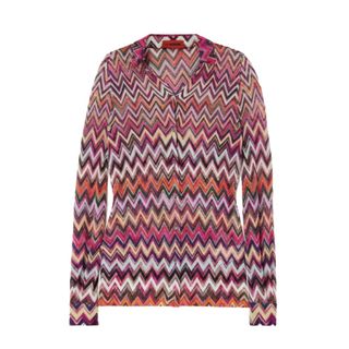 Missoni Striped crochet-knit shirt