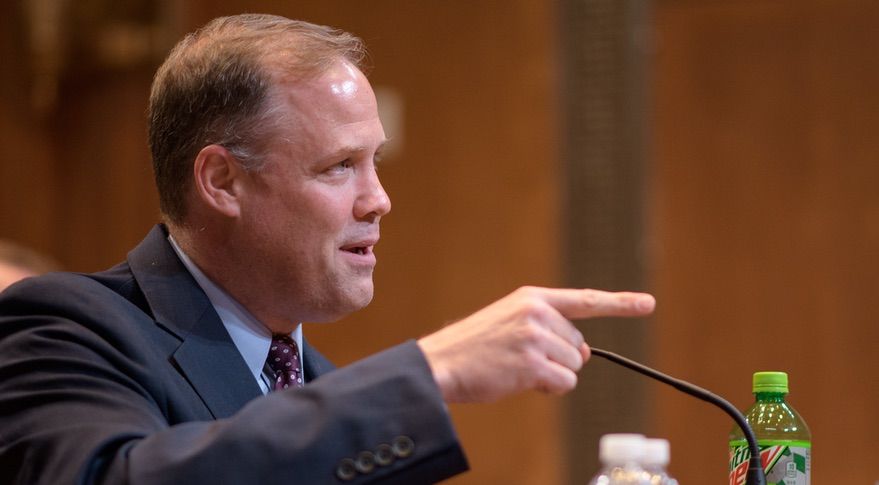 NASA Administrator Jim Bridenstine, seen here testifying before Senate appropriators May 1, said it&#039;s still the &quot;top of the first inning&quot; in the effort to win additional funding for NASA&#039;s Artemis lunar program.