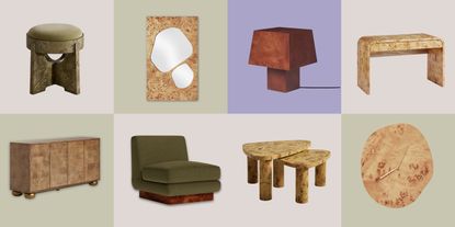 Burl Wood Furniture Collection