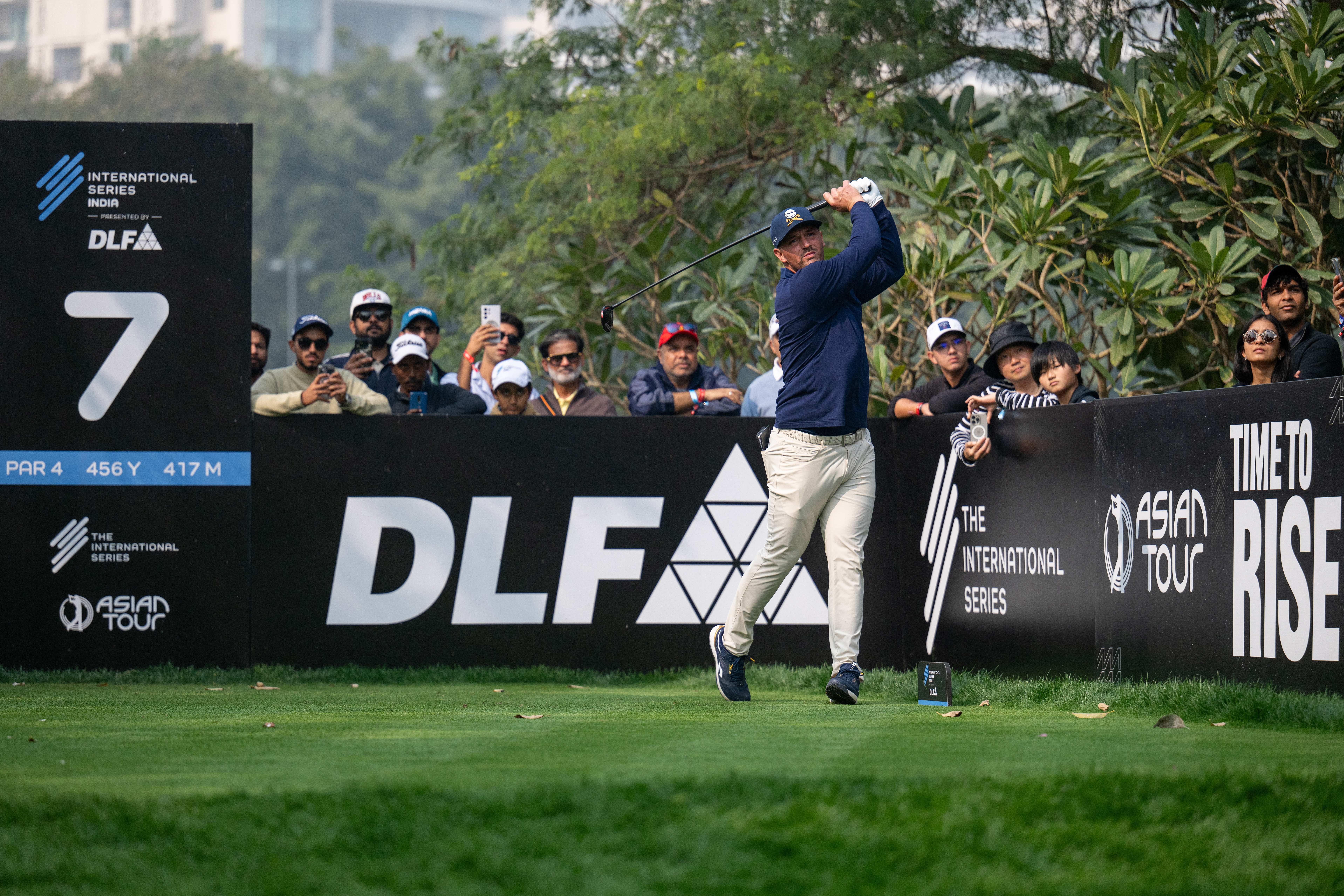 Bryson DeChambeau during day four of the International Series India presented by DLF at DLF Golf and Country Club in India