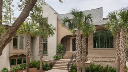 House exterior in beige