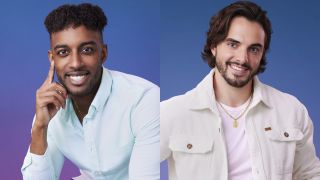 Hakeem Moulton and Tomas Azzano are shown in ABC press images for The Bachelorette Season 21.