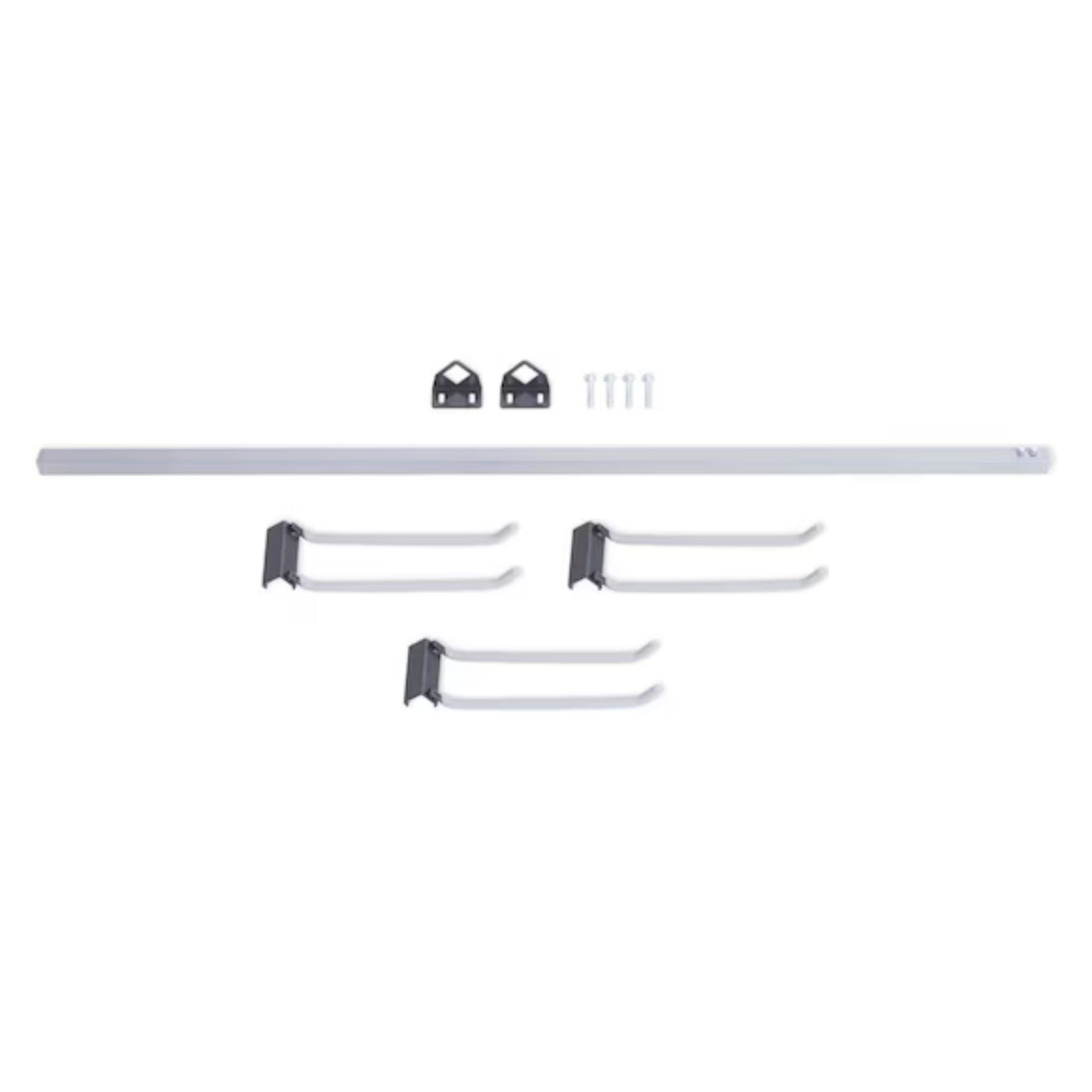 Monkey Bars 7 -Piece 51-in Gray Steel Multipurpose Rack