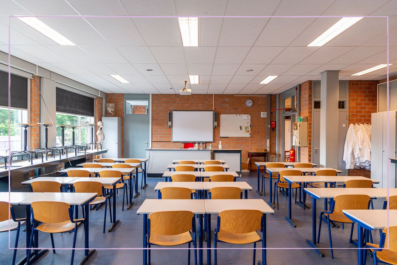 An empty classroom